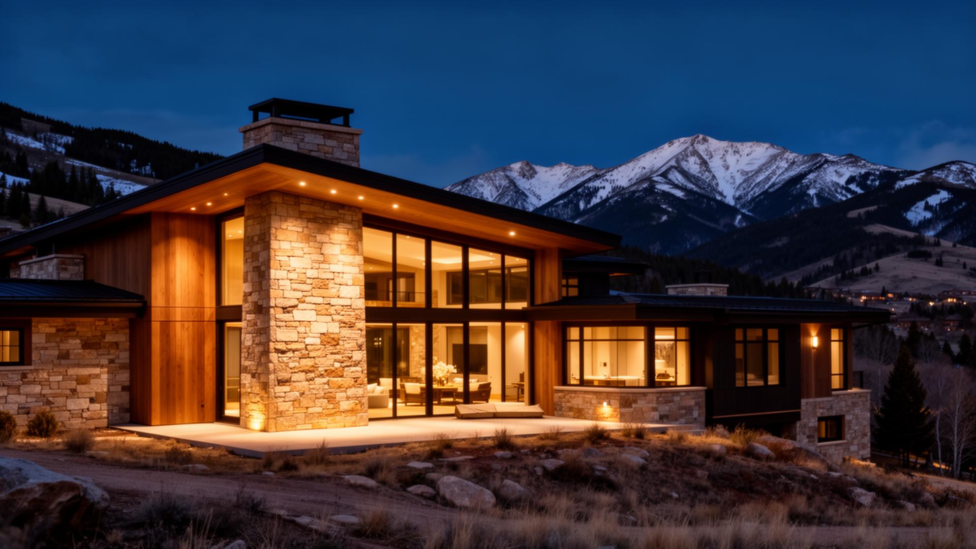 Luxury mountain home by Riven Homes